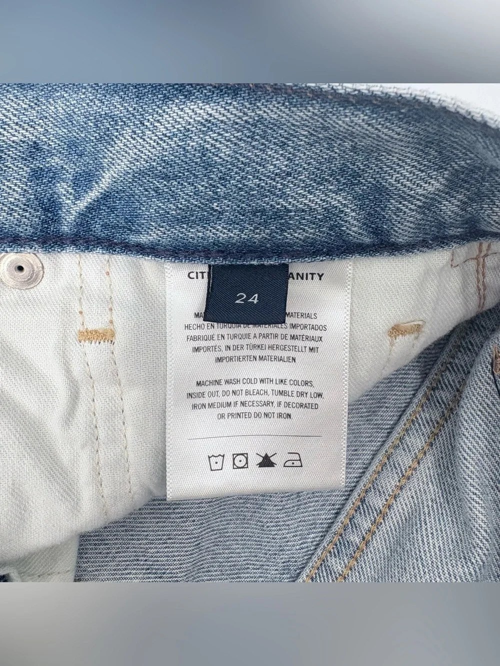Citizens of Humanity Kaia High-Rise Distressed Denim Shorts